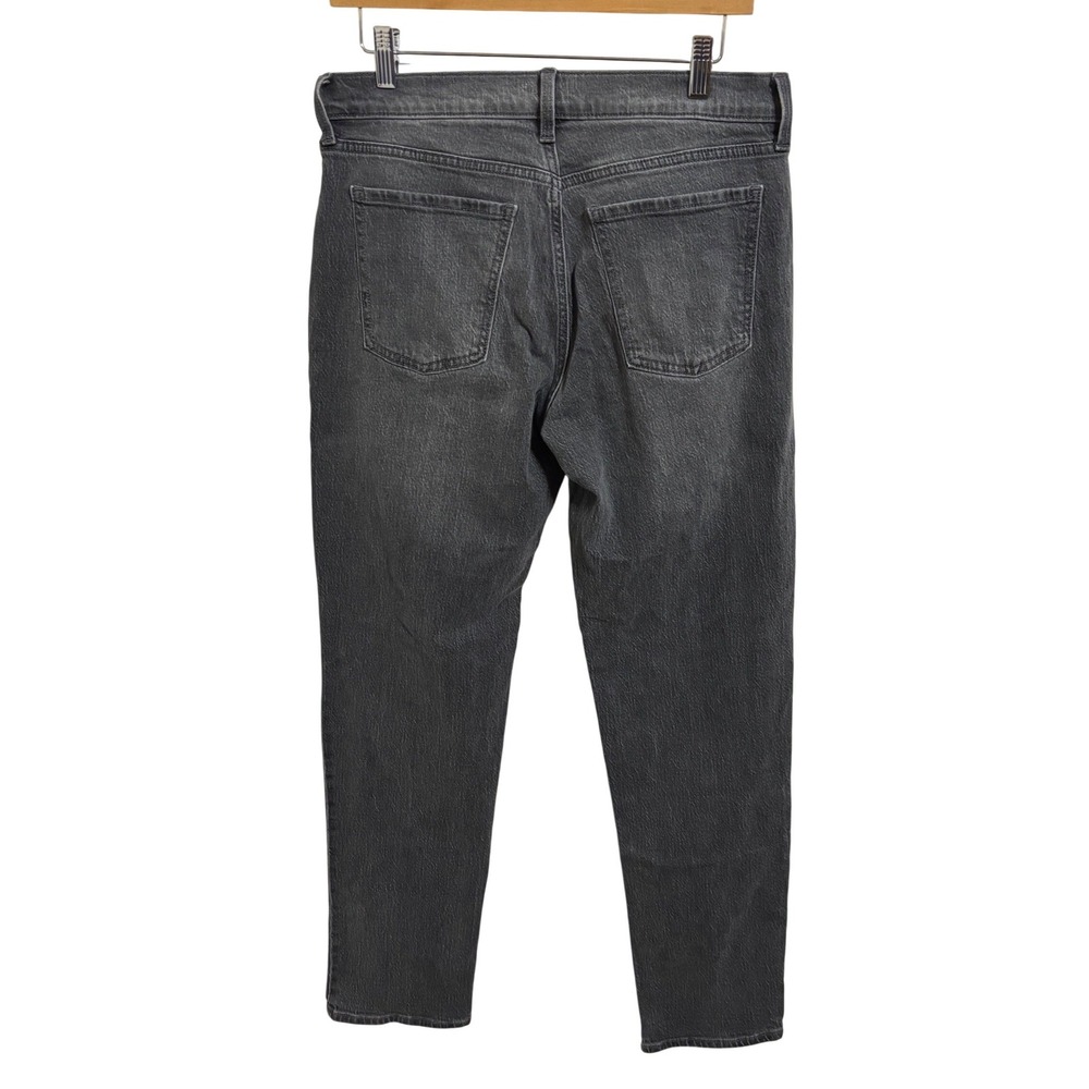 Old Navy Wow Boyfriend Jeans Womens 6 Mid Rise Washed Black Straight Leg Stretch - Picture 3 of 10